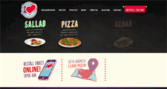 Desktop Screenshot of ilovepizza.se